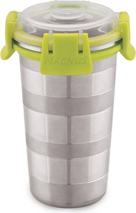 Magnus Leakproof Designer Tumbler/Drinking Cup/Glass with Lid Glass Water/Juice Glass