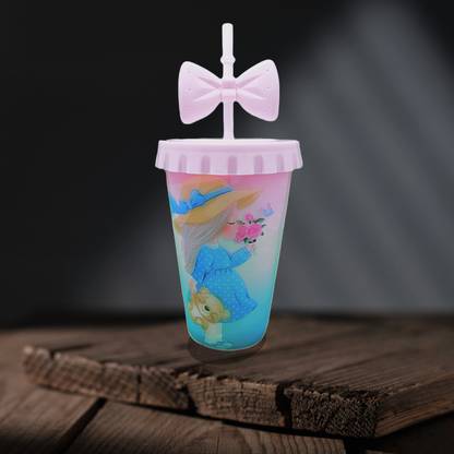 Dezire Way Fairy Theme Sipper Glass Water/Juice Glass