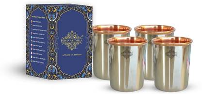 IndianArtVilla (Pack of 4) IAV-CC-6-227-4 Glass Set Water/Juice Glass