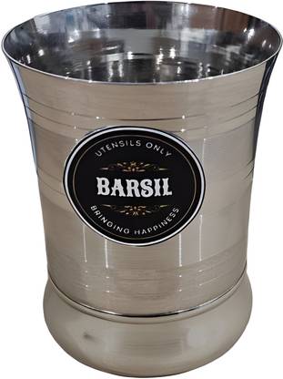 BARSIL (Pack of 6) SS Stainless Steel Glass Set Water/Juice Glass