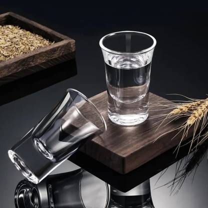 Adhunyk (Pack of 2) Shot Glasses Set, 40 ml, Set of 2, Whisky Shot Glass, Tequila Cups Small Glass Glass Shot Glass