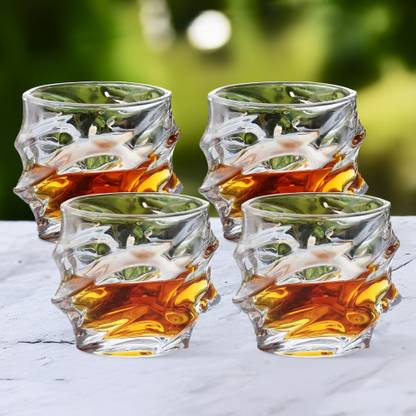 The Better Home (Pack of 4) Glass (240ml) Glass Set Whisky Glass