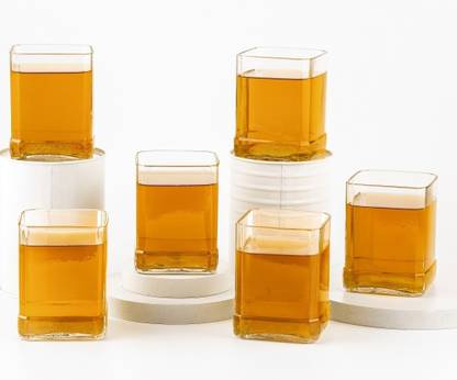 Giftalk (Pack of 6) Jack Daniels Glasses,Whisky, Juice,EcoFriendly Glasses Perfect for Home,Party Glass Set Beer Glass