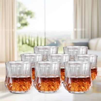 The Better Home (Pack of 8) Cocktail Glasses- 200ml each Glass Set Whisky Glass