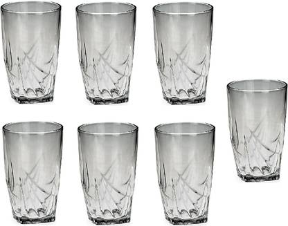 1st Time (Pack of 7) Transparent Water Glass, Set Of 7, 160 ML, Clear,P284 Glass Set Water/Juice Glass