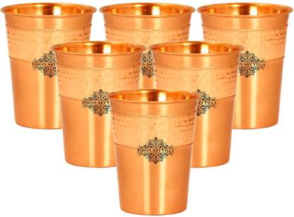 IndianArtVilla (Pack of 6) IAV-CC-6-186-6 Glass Set Water/Juice Glass
