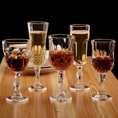 MultiZone (Pack of 6) Champagne Flute Glasses Elegantly Designed Glass Set, 150 ml Glass Set Wine Glass
