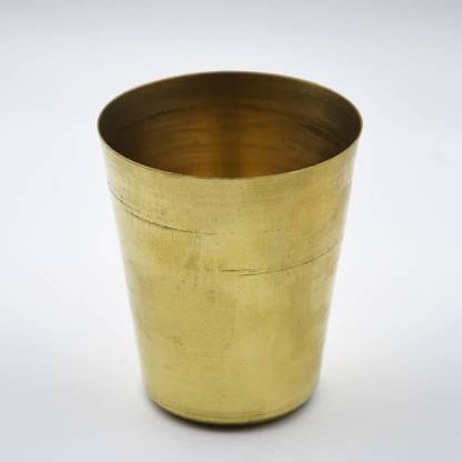 Adalic Glass Tumblers Set for Puja Mandir for Serving God Pooja Glass (3.0Wx3.8H ) Glass Water/Juice Glass