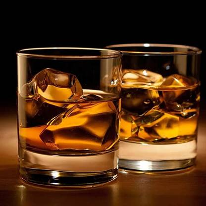 daesgesage (Pack of 2) Heavy Base Rocks Barware Glasses for Scotch, Mixed Drinks, Wine, Glass Set Whisky Glass