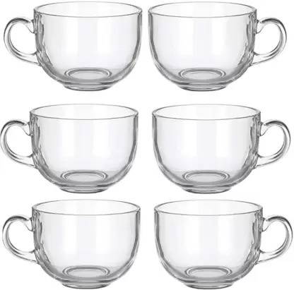 SHYAM TRAIDERS (Pack of 6) Pack of 6 Glass Transparent clear glass tea and coffee cup set of 6 Glass Set Water/Juice Glass