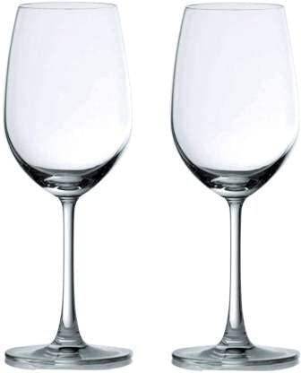 Star Work (Pack of 2) Red and White Wine Glass | Party Glasses | Multi Purpose Wine Glass Glass Set Wine Glass