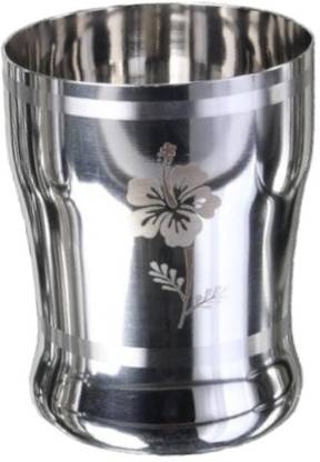 Mili Mercury (Pack of 12) Stainless Steel Glass - Pulsar (Hybrid Finish) Glass Set Water/Juice Glass
