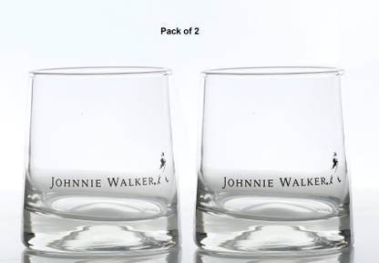 JOHNNIE WALKER (Pack of 2) Set of 2 Glass Whisky Glass