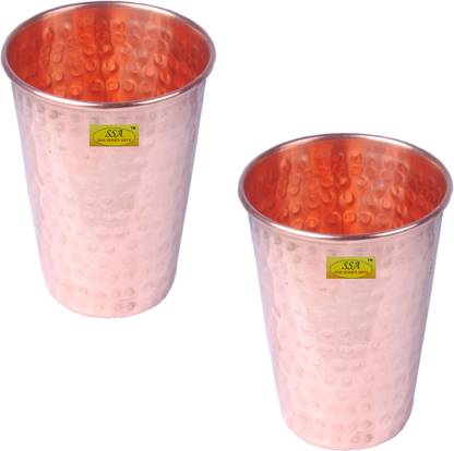 Shivshakti Arts (Pack of 2) C-1180-2 Glass Set Water/Juice Glass