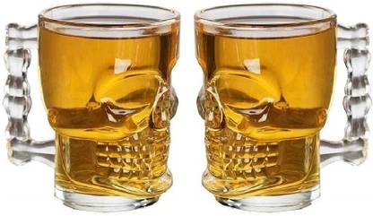 Zashvi Skull glass Glass Beer Mug