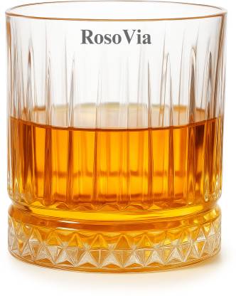 RosoVia (Pack of 6) DiamondBase Classic Glass Set Whisky Glass