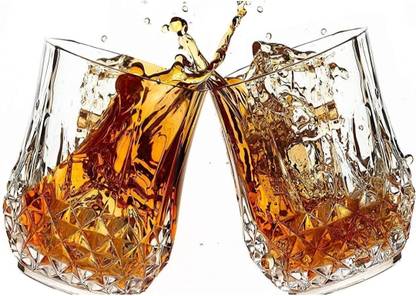 Harshika jain (Pack of 6) 100 Glass Set Whisky Glass