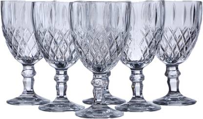 RRCH (Pack of 6) Grace Goblet Wine Glass 340 ML Pack Of 6 Glass Set Wine Glass