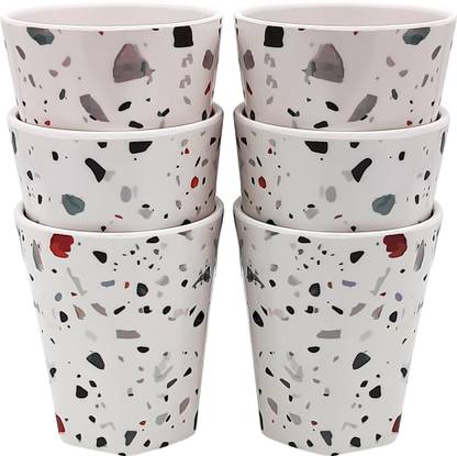 lit ware (Pack of 6) Drinking Glass Set Melamine Glass Set Water/Juice Glass Glass Set Water/Juice Glass