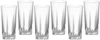 PASABAHCE (Pack of 6) Karat Long Glass Set, 330ml, Set of 6 Glass Set Water/Juice Glass