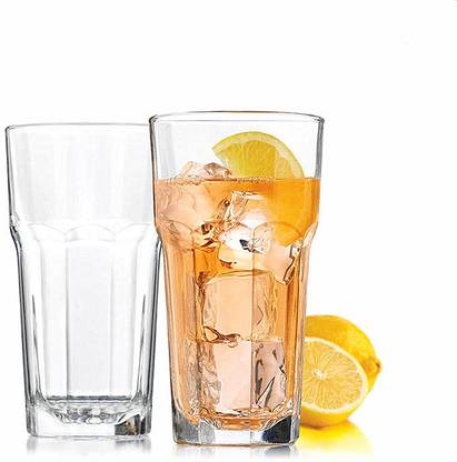Avastro (Pack of 2) Glass Tumbler - Pack Of 2, Clear, 500Ml Glass Set Water/Juice Glass