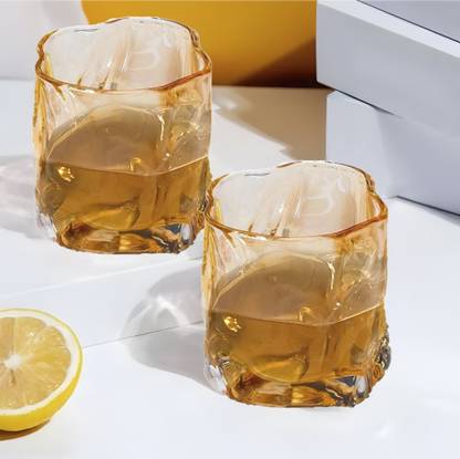 The Better Home (Pack of 2) Set of 2 (230ml Each) Glass Set Cocktail Glass