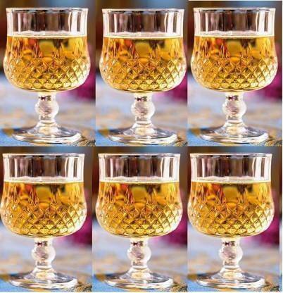 vetreo (Pack of 6) crystal brandy wine Crystal - Sherry - Brandy - Cognac - Snifter - Glasses - Handcrafted - Crystal Glass - Great for Spirits - Drinks - Bourbon Glass Set Water/Juice Glass