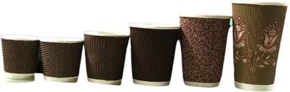 JIGAR PLAST (Pack of 6) Classy Disposable Baking glass Glass Hot Beverage Glass