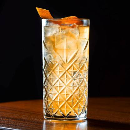 perical (Pack of 12) Water and Juice Glass Set of 12, Crystal Design, Highball Glasses for Drinking Glass Set Water/Juice Glass