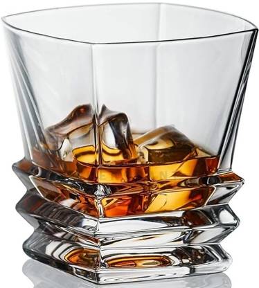 KEITSI (Pack of 6) Italian Premium Whiskey Glasses Set | 300ML Old Fashioned Scotch Glass Glass Set Whisky Glass