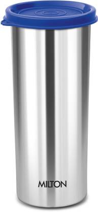 MILTON Stainless Steel Tumbler with Lid, 530 ml, 1 Piece, Glass Water/Juice Glass