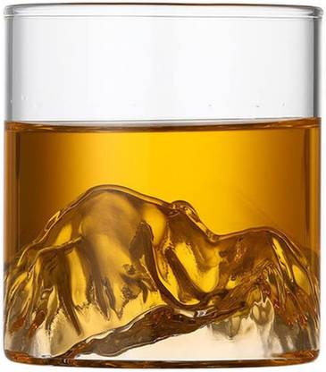 Silver Martini Mountain Whiskey Glass 150ML Glass for Drinking Perfect for Serving A Scotch Glass Whisky Glass