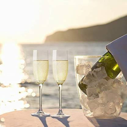 Adhunyk (Pack of 2) Crystal Wine Glass Burgundy,Mojito,Scotch,Water,IecTea,Cocktail Glass Set Champagne Glass