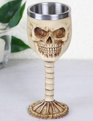 TIED RIBBONS Wine glass -Skull Skeleton Shape Glass Wine Glass