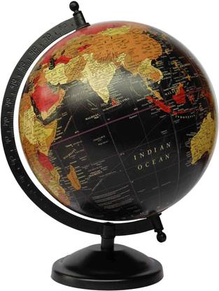 VIRA Mat Finish With Metal Base Desk and Table Top Political World Globe