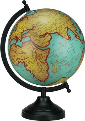 Globeskart Vintage Mughal Map Desk and Table Top Political World Globe