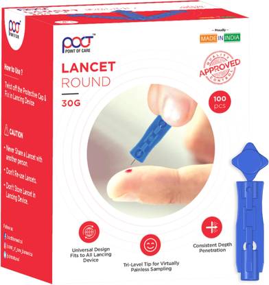 point of care Round Lancet Glucometer Lancets