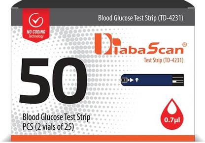 Dr. Morepen Glucose Test Strips-50 50 Glucometer Strips