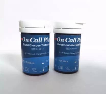 NSC On Call Plus 007-code (2x50) 100 Glucometer Strips - 100 Glucometer Strips