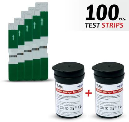 NISCOMED SuSugar Test Strips 25 | Accurate & Fast Results (Only Strips) | 100 Glucometer Strips