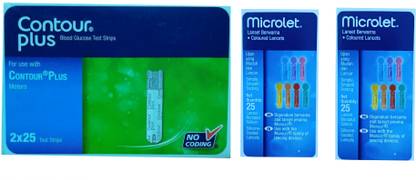 CONTOUR PLUS COR 50 Glucometer Strips