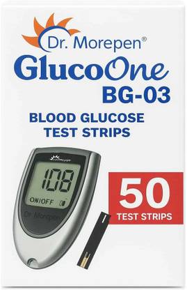Dr. Morepen BG-03 Glucometer Test Strips – Pack of 50 Glucometer Strips
