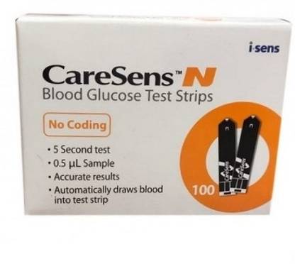 Caresens N (50*2) 100 Glucometer Strips