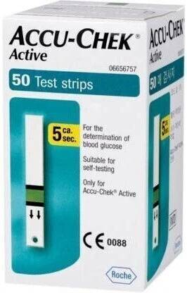 ACCU-CHEK Blood Glucose Test 50 Glucometer Strips