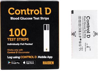 Control D HDCD100 100 Glucometer Strips
