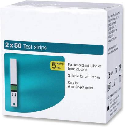 Dr. Morepen Accuchek Active Strips 100 Glucometer Strips
