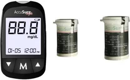 AccuSure Simple 100 Glucometer Strips