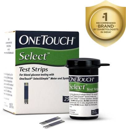 OneTouch Select 25 Glucometer Strips