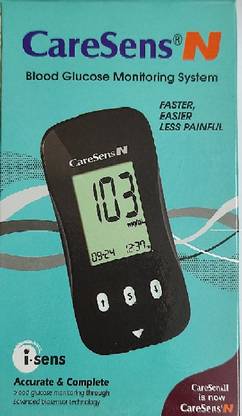 JMD CareSens N monitor with 10 strips Glucometer