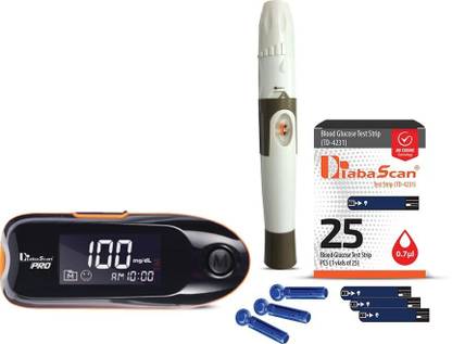 DIABASCAN Glucometer with 25 Strips Glucometer